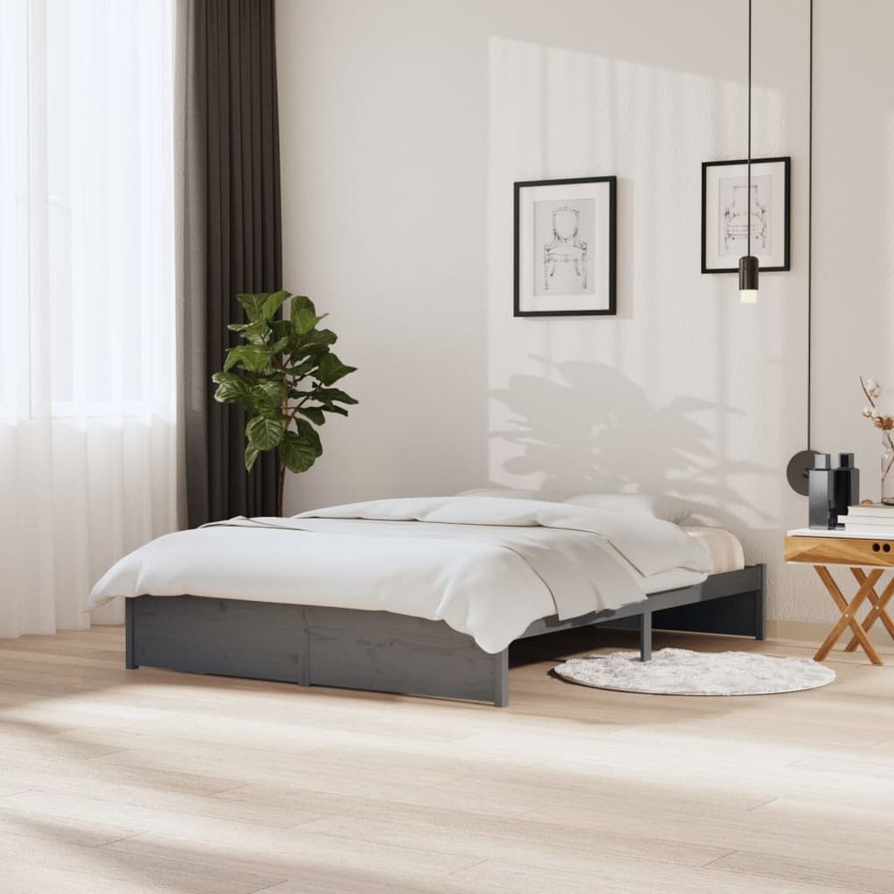 Bed Frame Solid Wood vidaXL  75x190 cm Small Single - Single Bed from vidaXL
