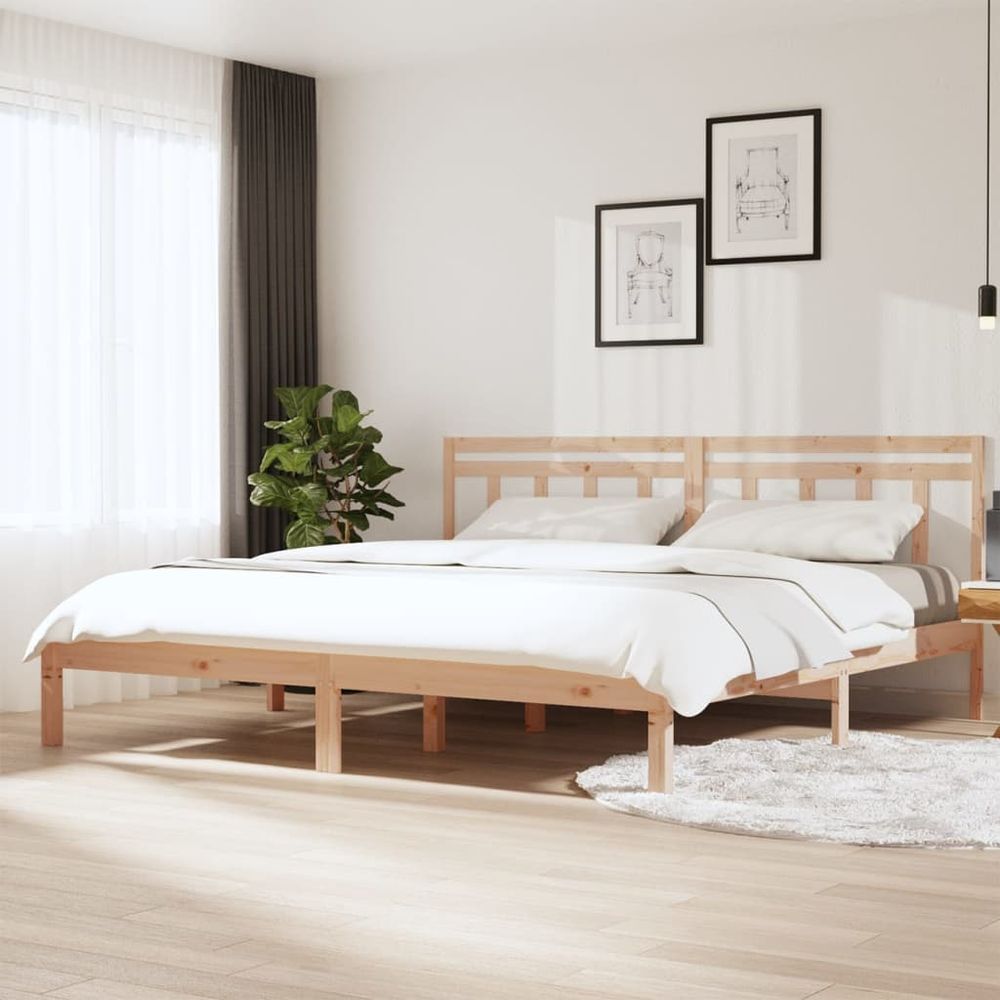Bed Frame 75x190 cm Small vidaXL Single Solid Wood - Single Bed from vidaXL