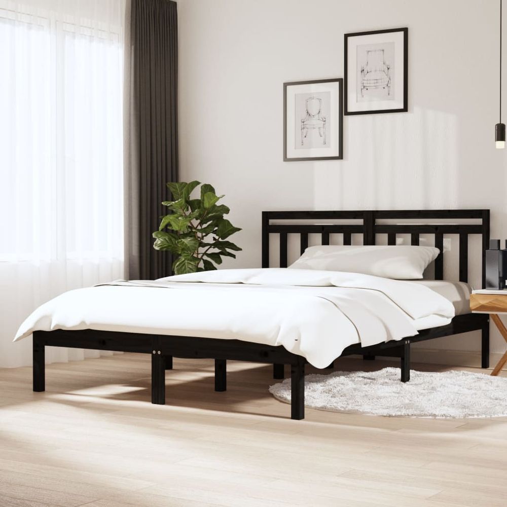 Bed Frame 75x190 cm Small vidaXL Single Solid Wood - Single Bed from vidaXL
