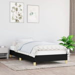 Bed Frame Black 90x190 cm vidaXL Single Fabric by vidaXL