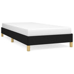Bed Frame Black 90x190 cm vidaXL Single Fabric by vidaXL