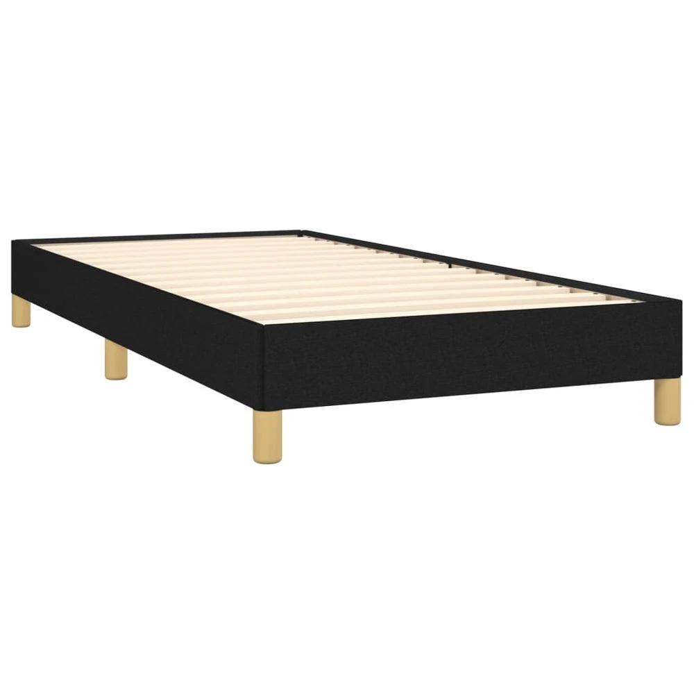 Bed Frame Black 90x190 cm vidaXL Single Fabric by vidaXL