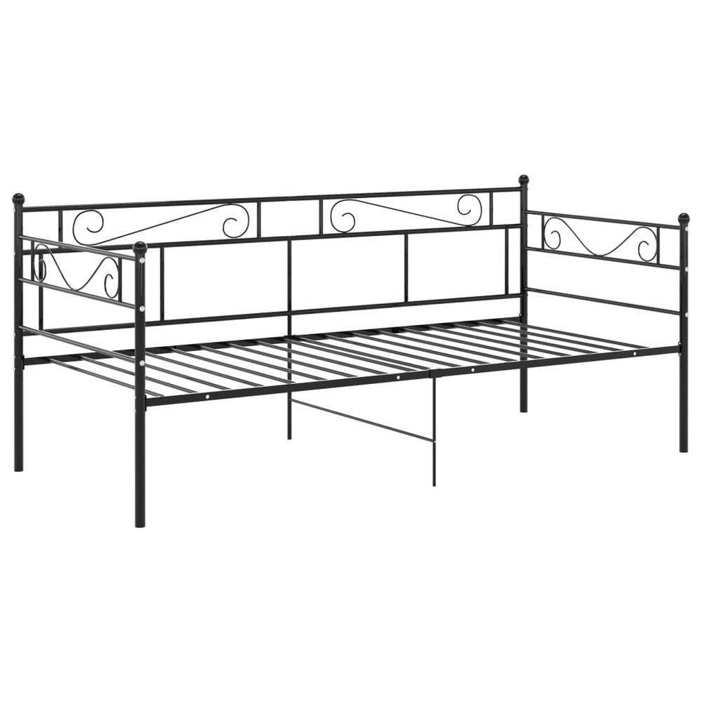 vidaXL Sofa Bed Frame Black Metal 90x200 cm - Sofa Bed from vidaXL
