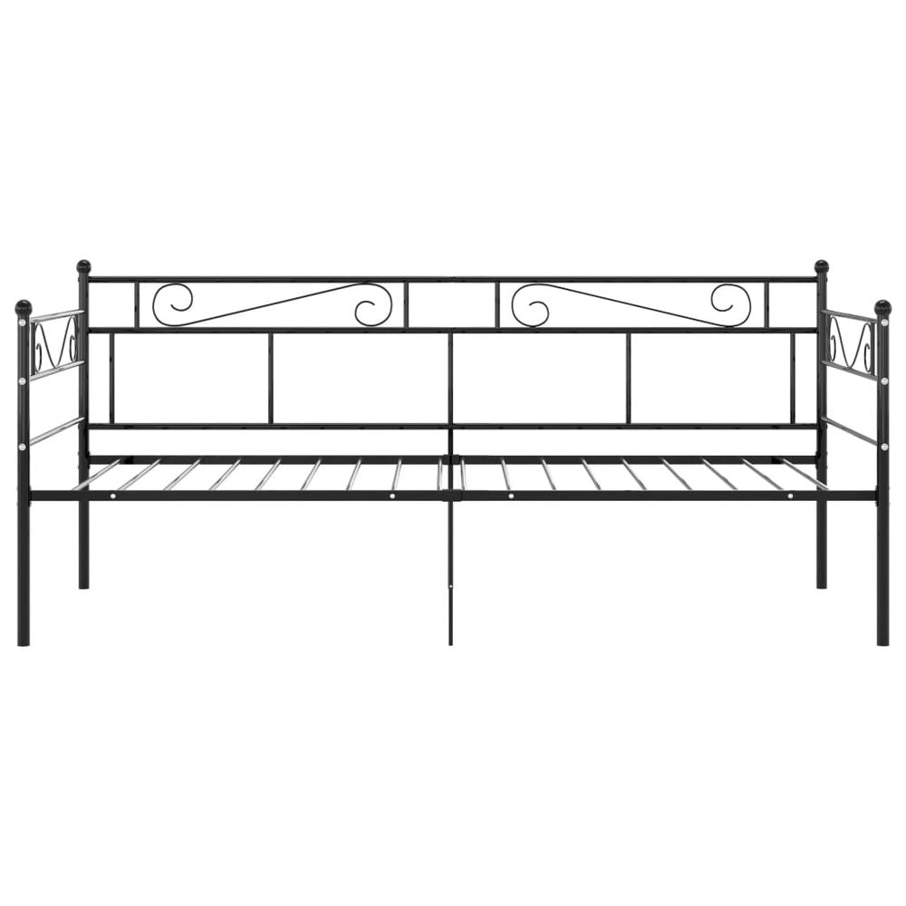 vidaXL Sofa Bed Frame Black Metal 90x200 cm - Sofa Bed from vidaXL