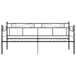 vidaXL Sofa Bed Frame Black Metal 90x200 cm - Sofa Bed from vidaXL