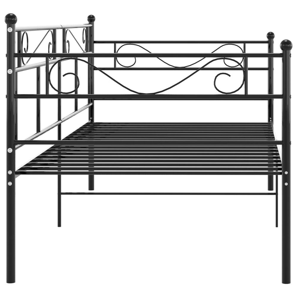 vidaXL Sofa Bed Frame Black Metal 90x200 cm - Sofa Bed from vidaXL