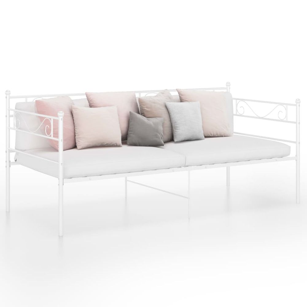 vidaXL Sofa Bed Frame Black Metal 90x200 cm - Sofa Bed from vidaXL
