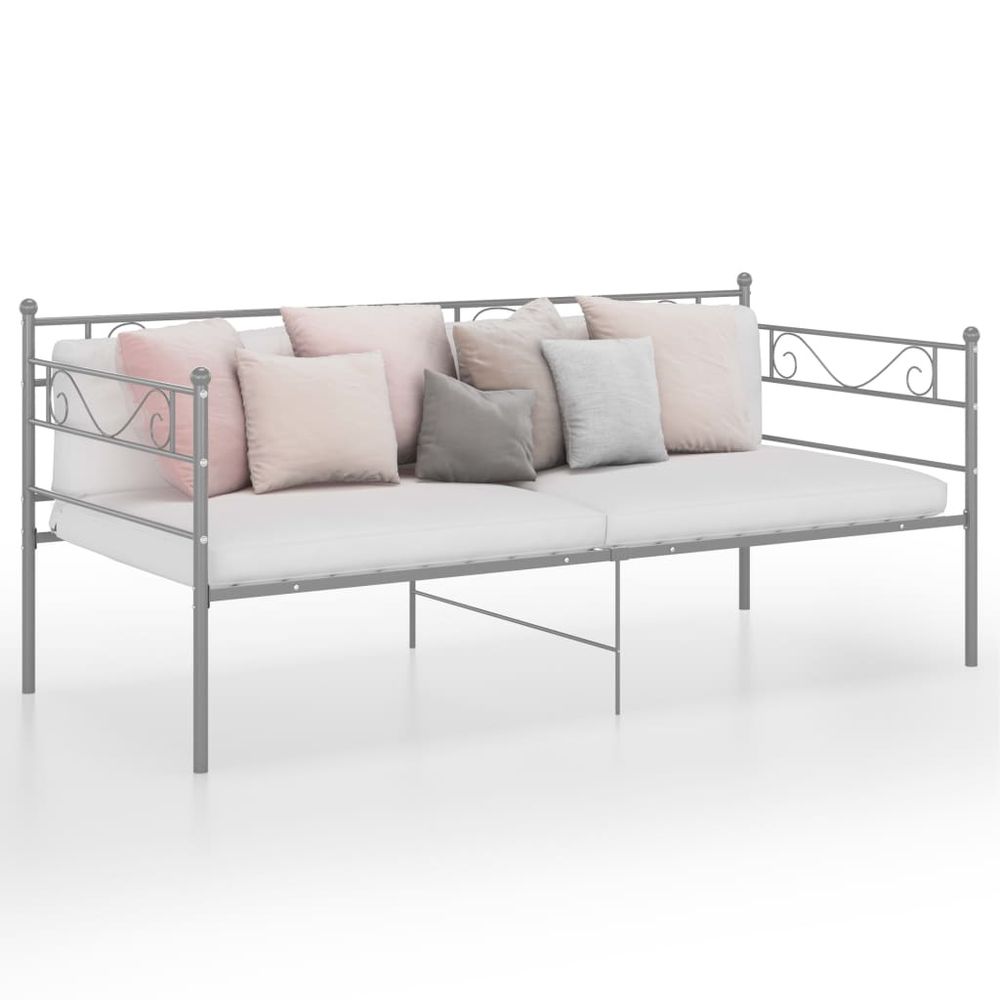 vidaXL Sofa Bed Frame Black Metal 90x200 cm - Sofa Bed from vidaXL