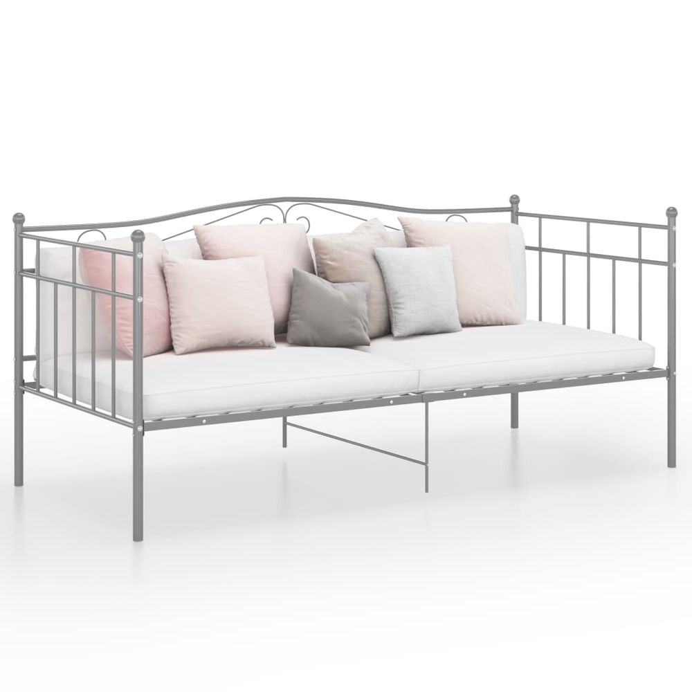 Sofa Bed Frame White vidaXL Metal 90x200 cm - Sofa from vidaXL