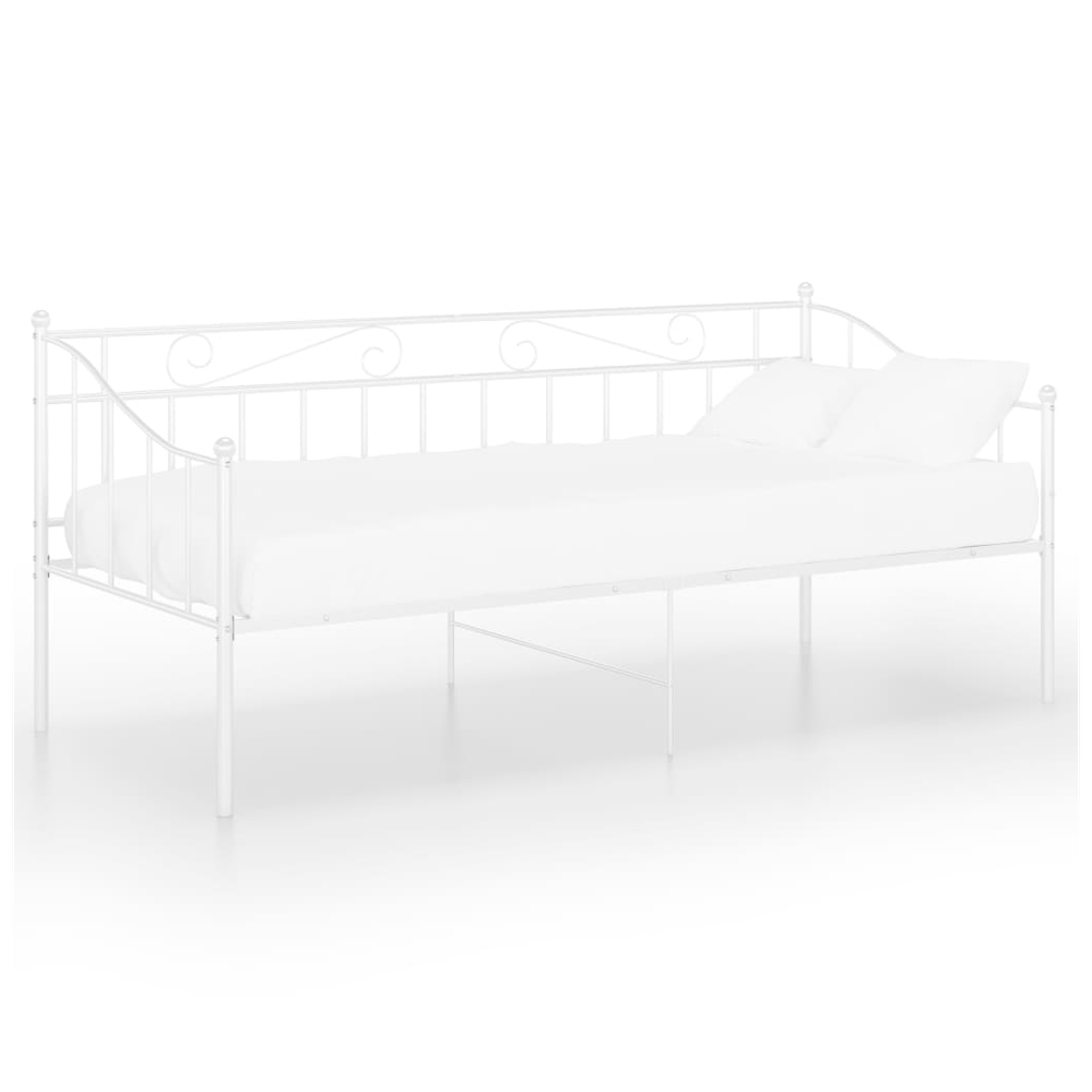 Sofa Bed Frame White vidaXL Metal 90x200 cm - Sofa from vidaXL