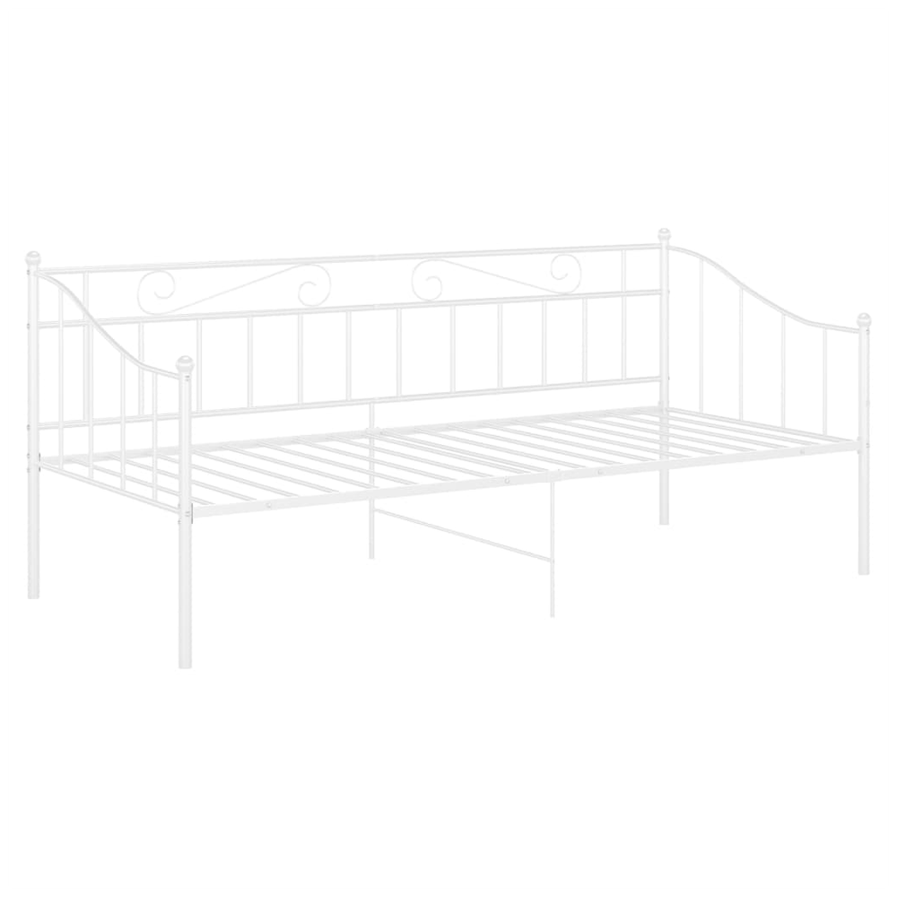 Sofa Bed Frame White vidaXL Metal 90x200 cm - Sofa from vidaXL