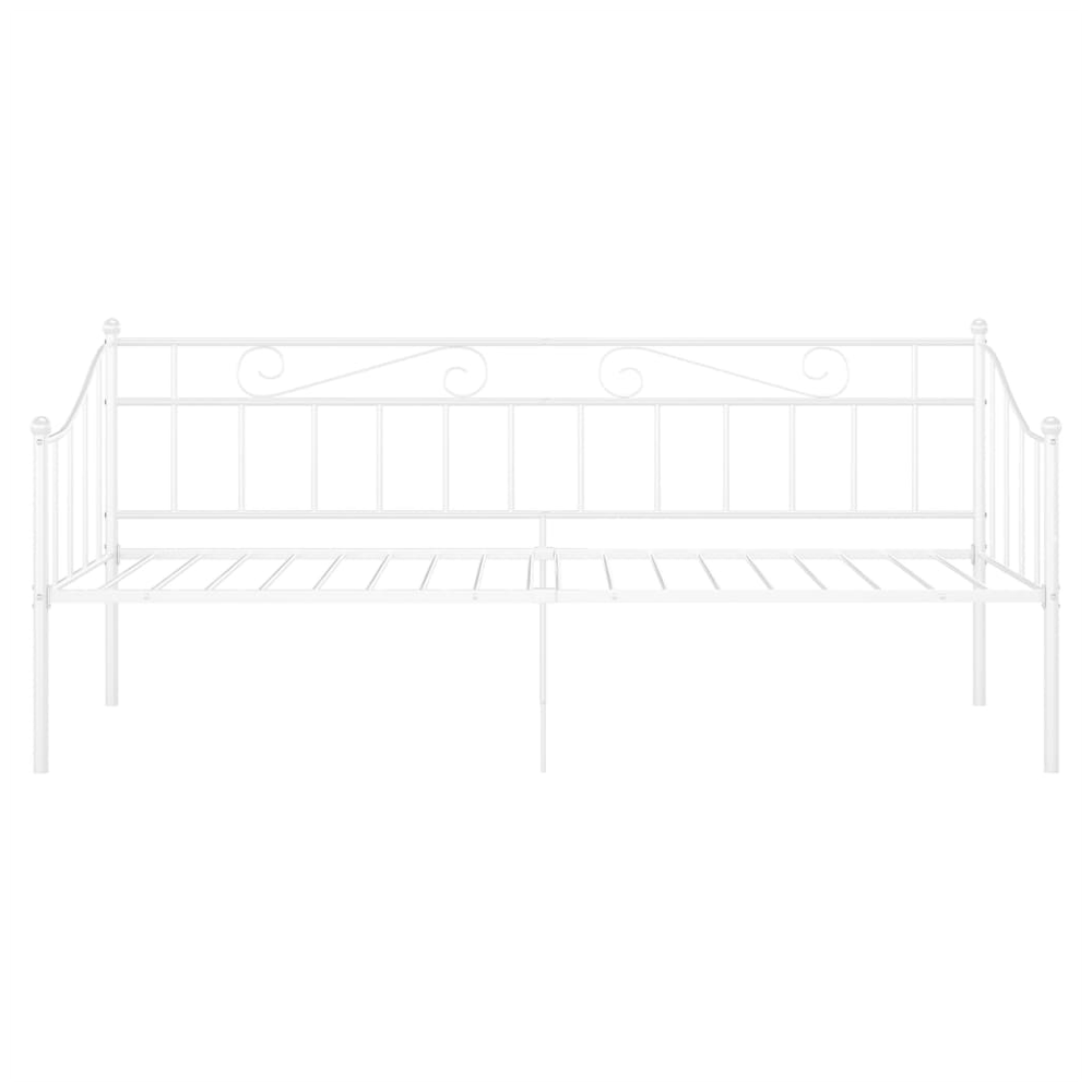 Sofa Bed Frame White vidaXL Metal 90x200 cm - Sofa from vidaXL