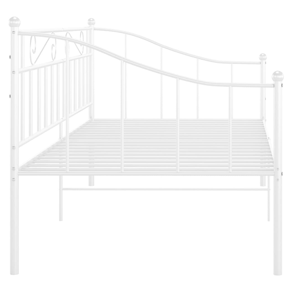 Sofa Bed Frame White vidaXL Metal 90x200 cm - Sofa from vidaXL