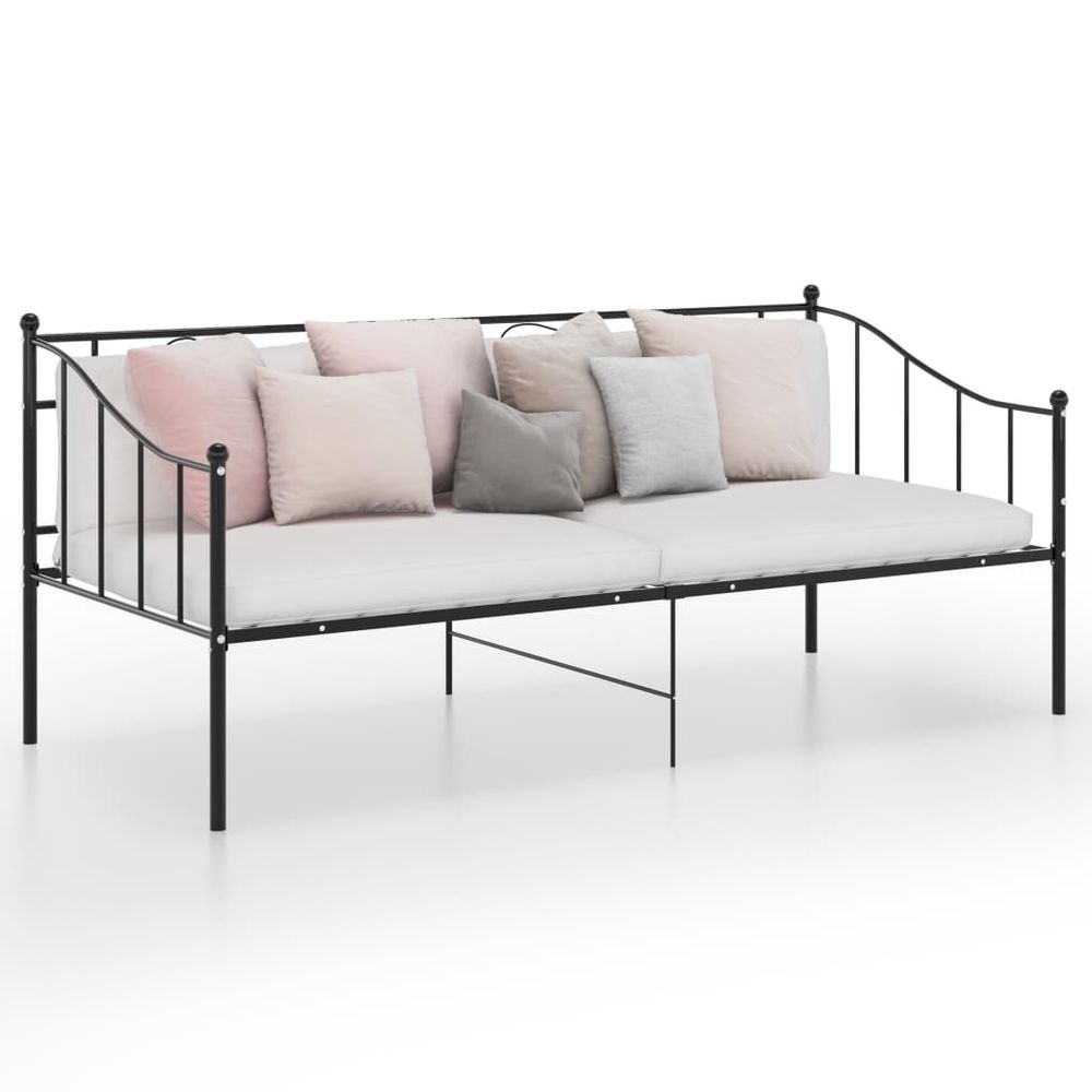 Sofa Bed Frame White vidaXL Metal 90x200 cm - Sofa from vidaXL