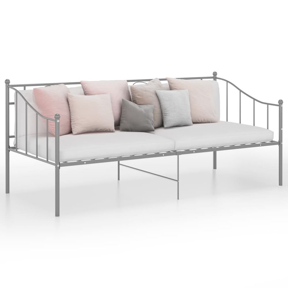 Sofa Bed Frame White vidaXL Metal 90x200 cm - Sofa from vidaXL
