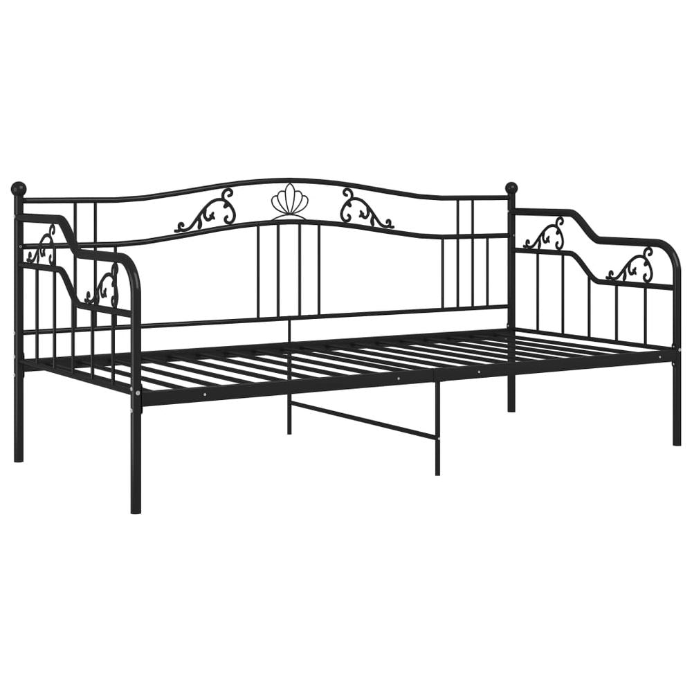 vidaXL Sofa Bed Frame Black Metal 90x200 cm - Sofa from vidaXL