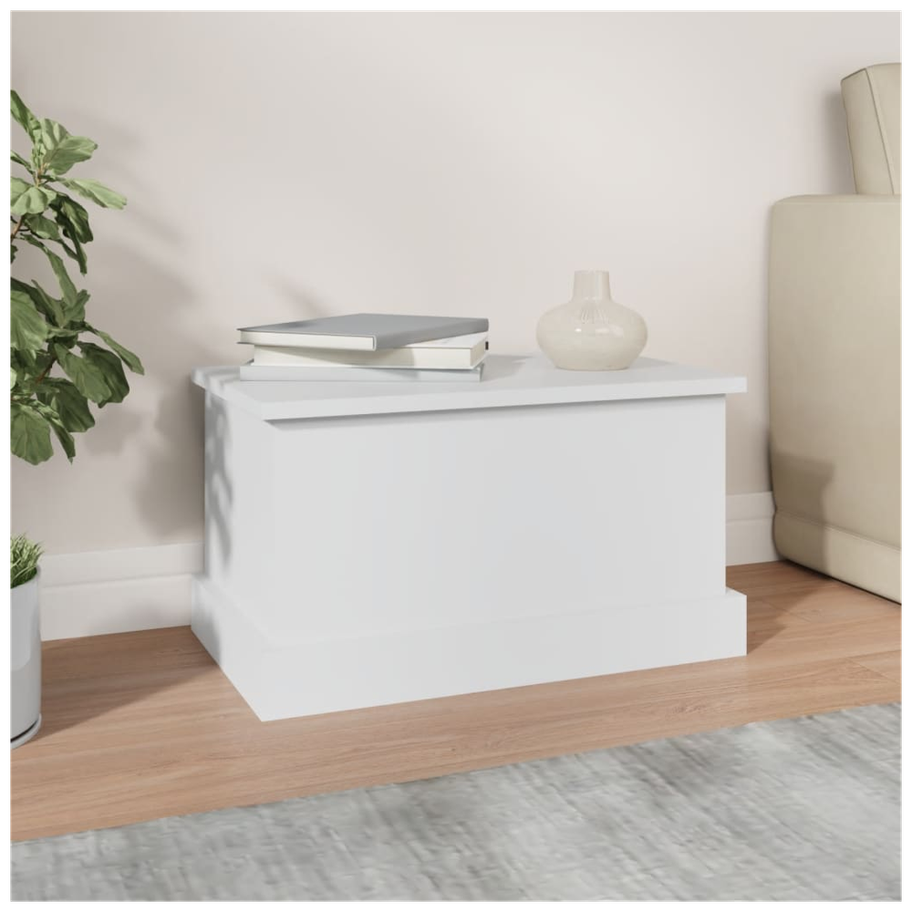 Storage Box White 50x30x28 cm vidaXL Engineered Wood - Storage Box from vidaXL