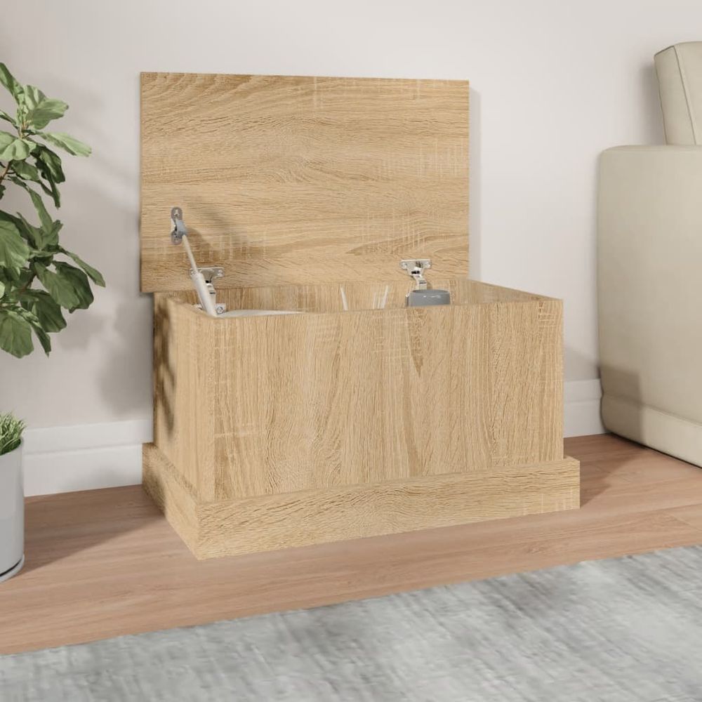 Storage Box White 50x30x28 cm vidaXL Engineered Wood - Storage Box from vidaXL