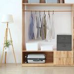 Storage Boxes 2 pcs vidaXL Fabric 43x34x23 cm Anthracite - Storage Box from vidaXL