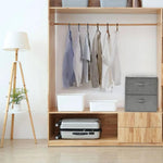 Storage Boxes 2 pcs vidaXL Fabric 43x34x23 cm Anthracite - Storage Box from vidaXL