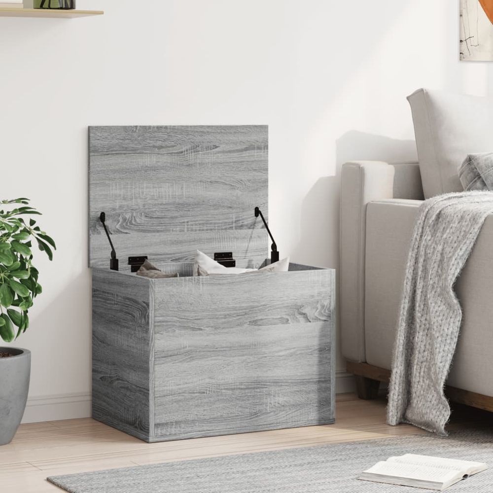 Storage Box Grey Sonoma 60x42x46 cm vidaXL Engineered Wood - Storage Box from vidaXL