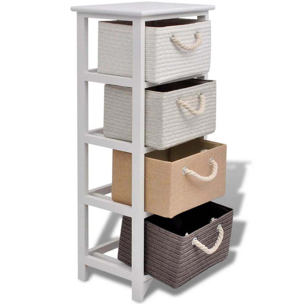 Storage Cabinet 4 Drawers Wood vidaXL - Storage Box from vidaXL