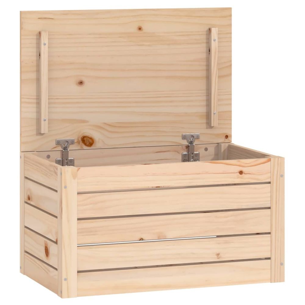 Storage Box 59.5x36.5x33 cm vidaXL Solid Wood Pine - Storage Box from vidaXL