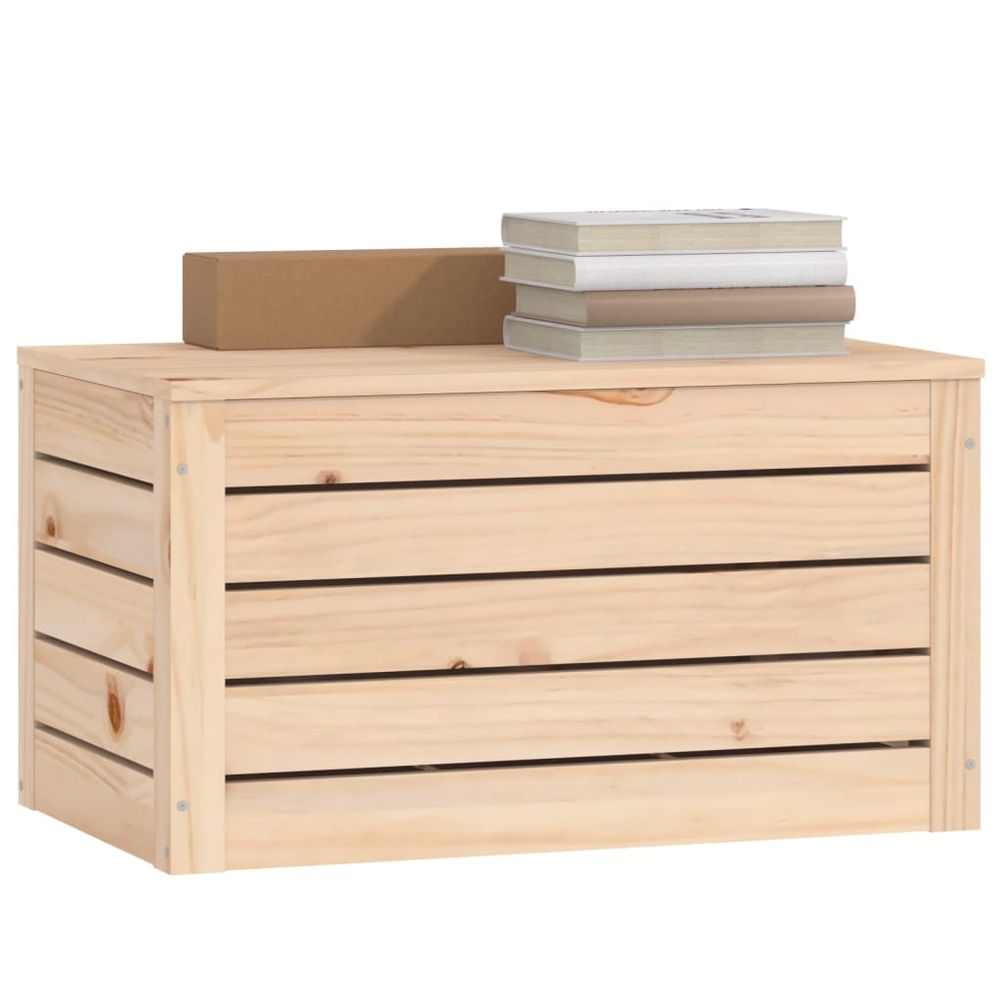 Storage Box 59.5x36.5x33 cm vidaXL Solid Wood Pine - Storage Box from vidaXL