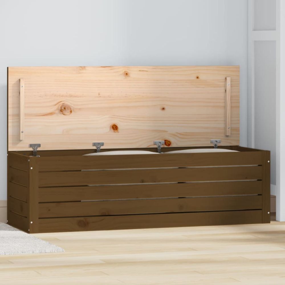 Storage Box 59.5x36.5x33 cm vidaXL Solid Wood Pine - Storage Box from vidaXL