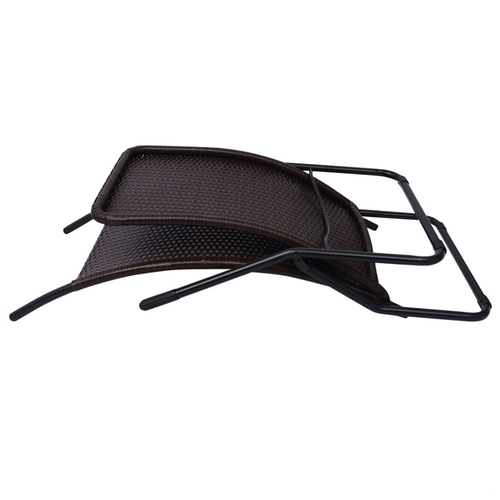 vidaXL Folding Sun Lounger Poly Rattan Brown - Sun Lounger from vidaXL