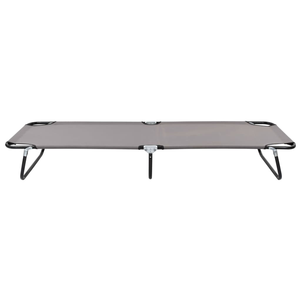 vidaXL Folding Sun Lounger Blue Steel - Sun Lounger from vidaXL