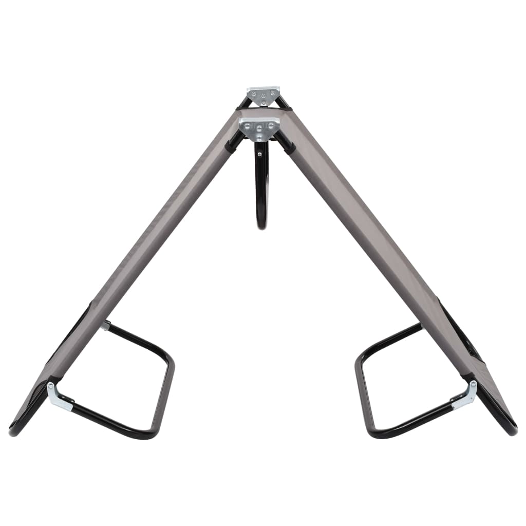 vidaXL Folding Sun Lounger Blue Steel - Sun Lounger from vidaXL