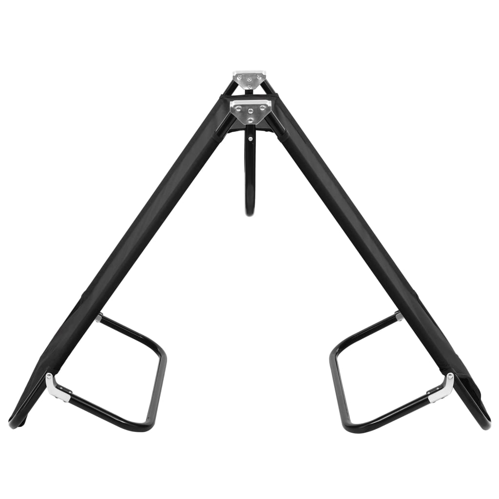 vidaXL Folding Sun Lounger Blue Steel - Sun Lounger from vidaXL