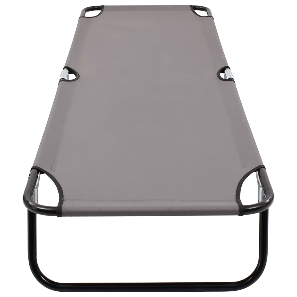 vidaXL Folding Sun Lounger Blue Steel - Sun Lounger from vidaXL