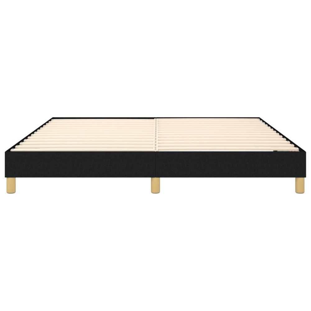 Bed Frame Black 180x200 cm vidaXL Super King Fabric - Super King Size from vidaXL