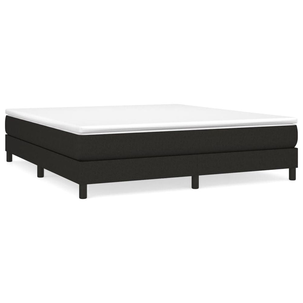 Bed Frame Black 180x200 cm vidaXL Super King Fabric - Super King Size from vidaXL