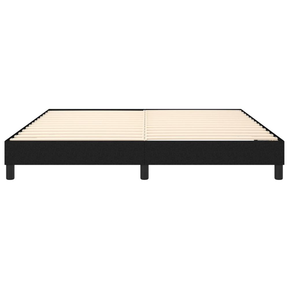 Bed Frame Black 180x200 cm vidaXL Super King Fabric - Super King Size from vidaXL