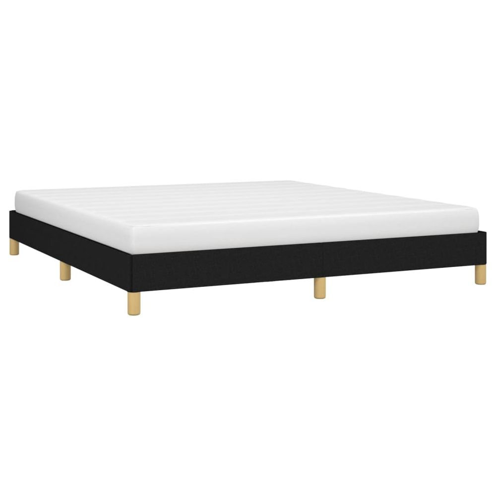 Bed Frame Black 180x200 cm vidaXL Super King Fabric - Super King Size from vidaXL