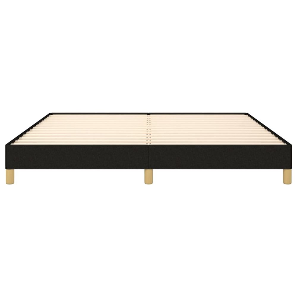 Bed Frame Black 180x200 cm vidaXL Super King Fabric - Super King Size from vidaXL