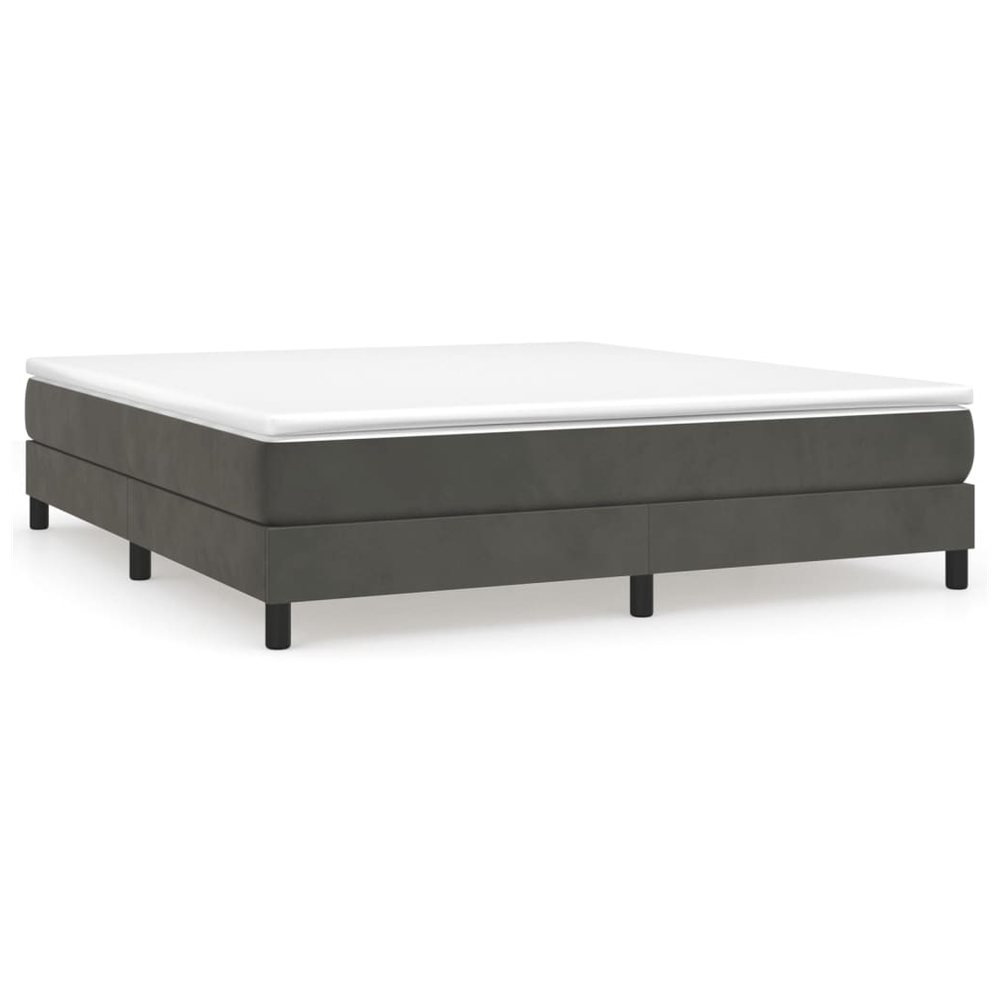 Bed Frame Dark Grey 180x200 cm vidaXL Super King Velvet - Super King Size from vidaXL