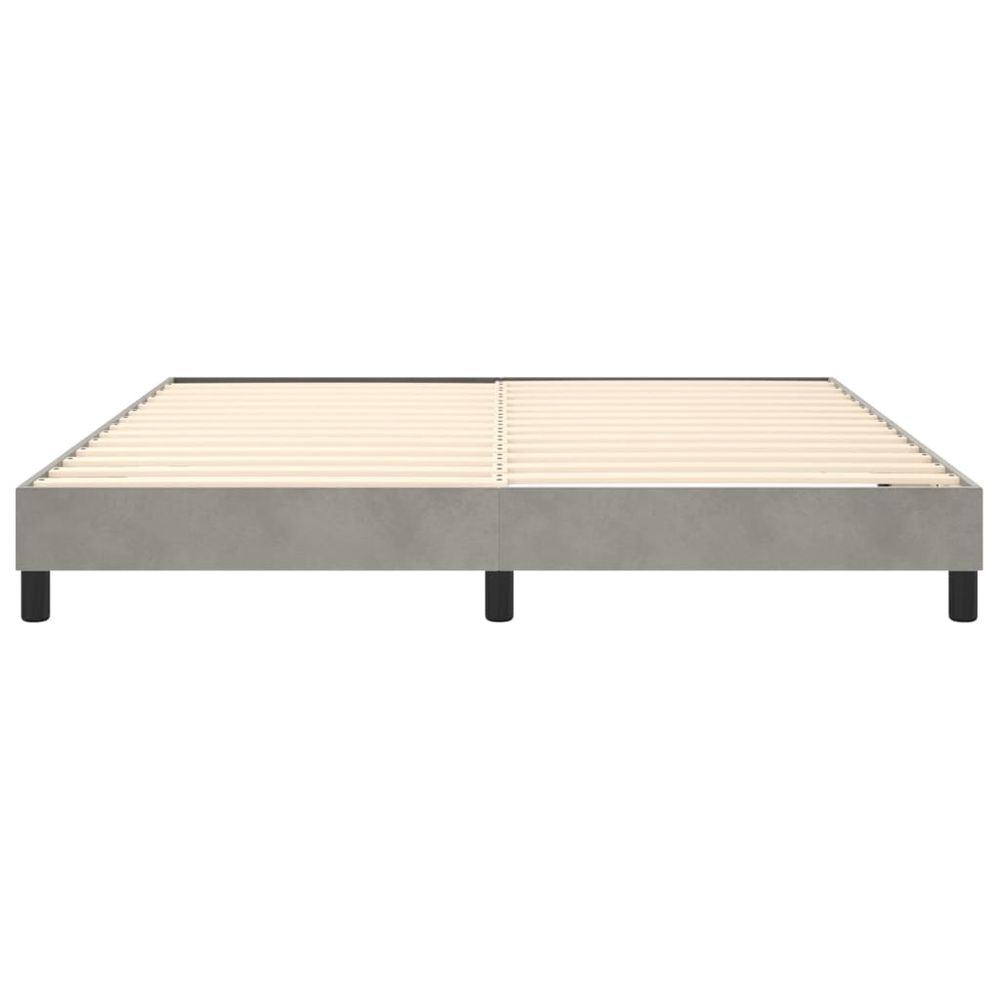 Bed Frame Light Grey 180x200cm vidaXL Super King Velvet - Super King Size from vidaXL
