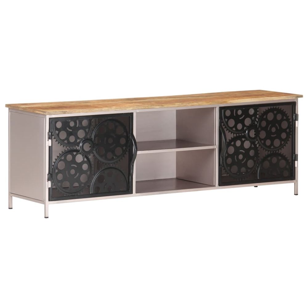 TV Cabinet 120x30x40 cm vidaXL Rough Mango Wood - TV Unit from vidaXL