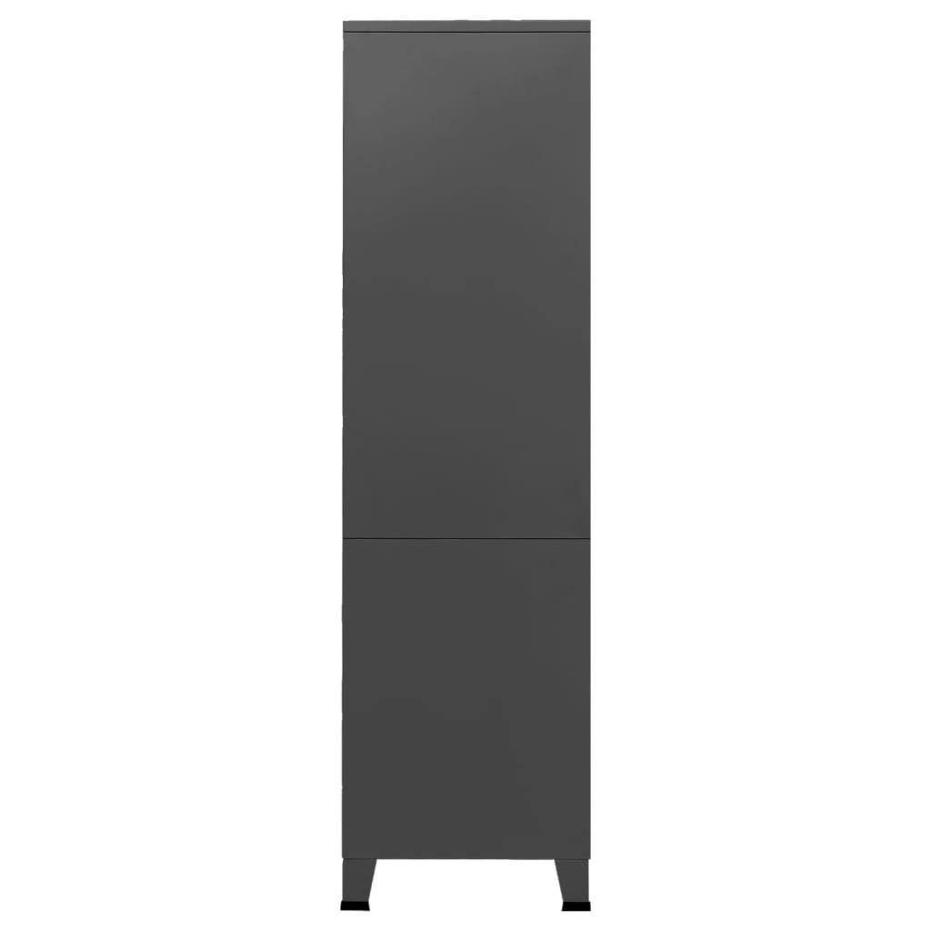 vidaXL Industrial Wardrobe Black 90x50x180 cm Metal - Wardrobe from vidaXL