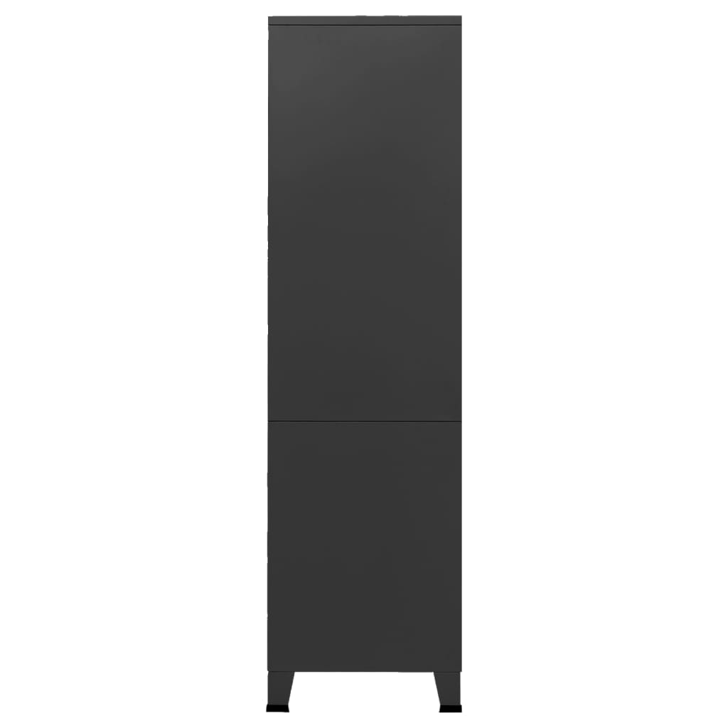 vidaXL Industrial Wardrobe Black 90x50x180 cm Metal - Wardrobe from vidaXL