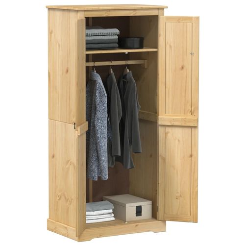 vidaXL Wardrobe Corona 76x50x170 cm Solid Wood Pine - Wardrobe from vidaXL
