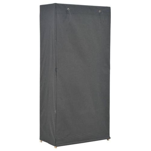 vidaXL Wardrobe Grey 79x40x170 cm Fabric - Wardrobe from vidaXL