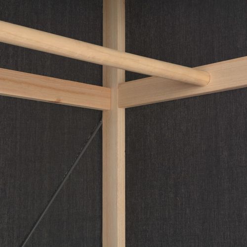 vidaXL Wardrobe Grey 79x40x170 cm Fabric - Wardrobe from vidaXL