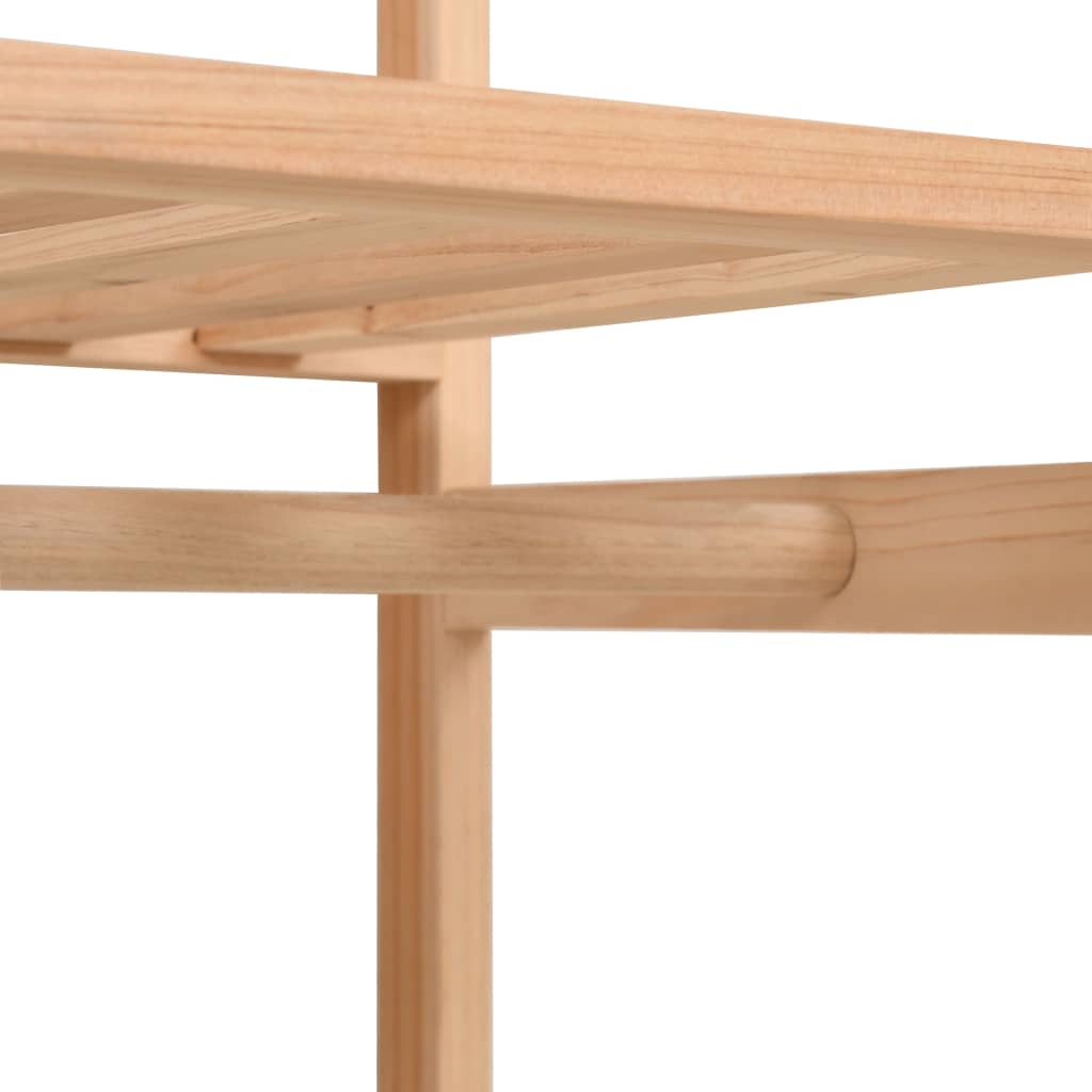 vidaXL 3-Tier Wardrobe Grey 110x40x170 cm Fabric - Wardrobe from vidaXL