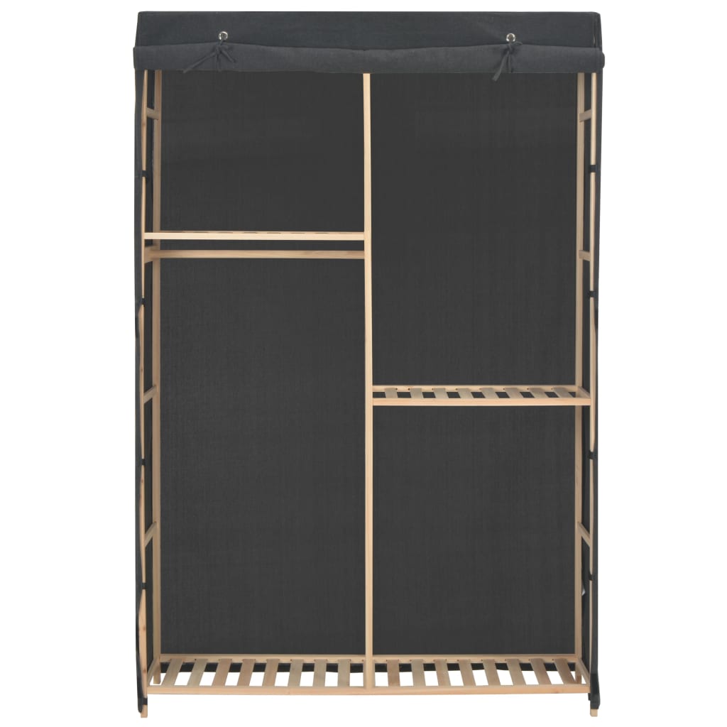 vidaXL 3-Tier Wardrobe Grey 110x40x170 cm Fabric - Wardrobe from vidaXL