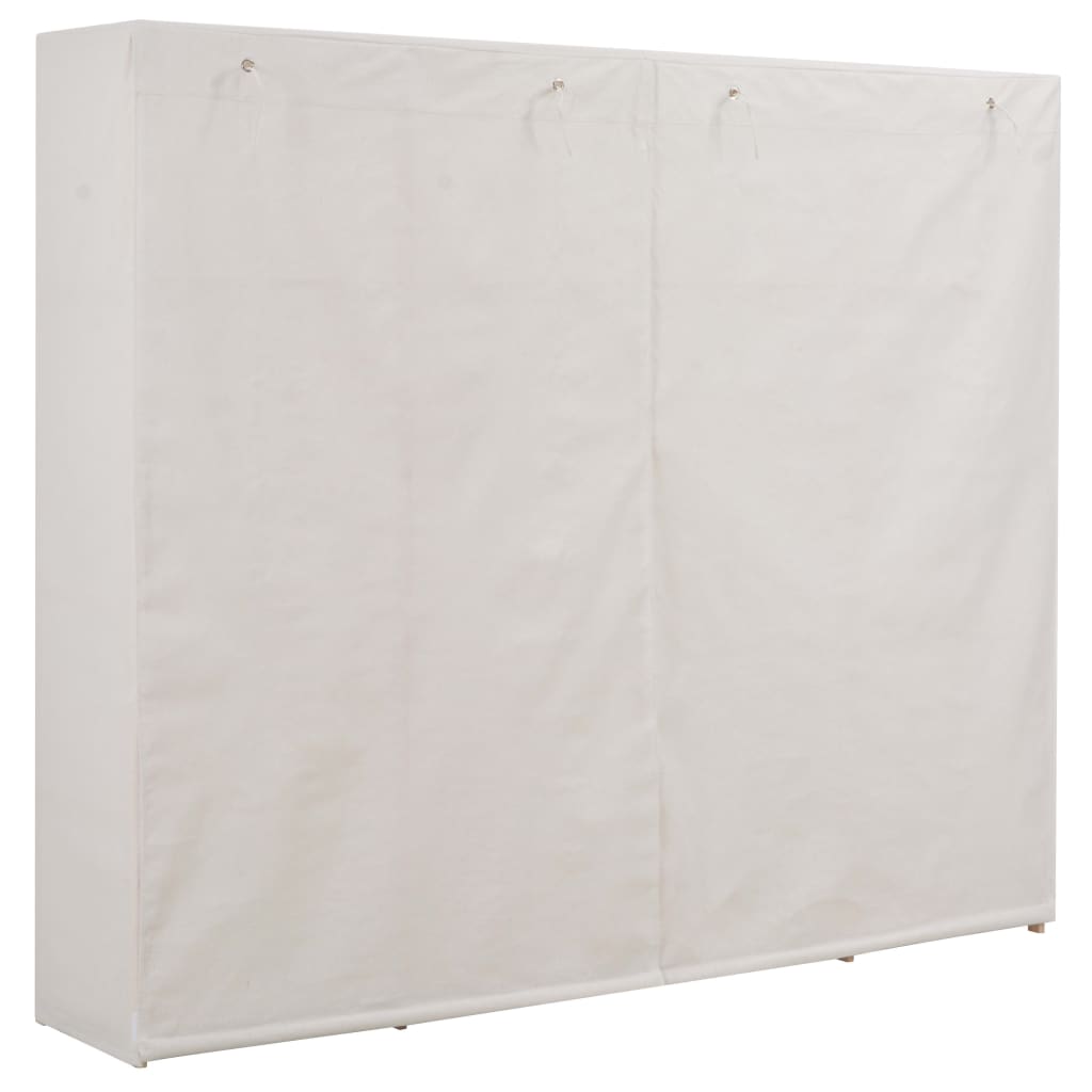 vidaXL Wardrobe White 200x40x170 cm Fabric - Wardrobe from vidaXL